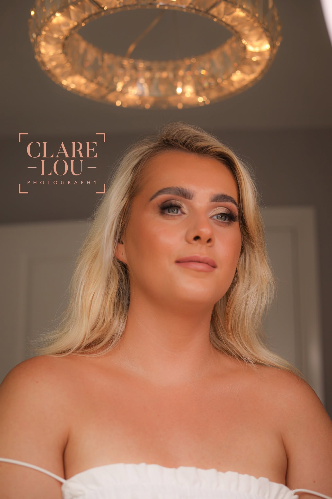 A portrait session under warm indoor light